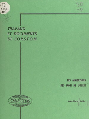 cover image of Les migrations des Mosi de l'ouest